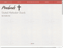 Tablet Screenshot of pinelandsumc.org